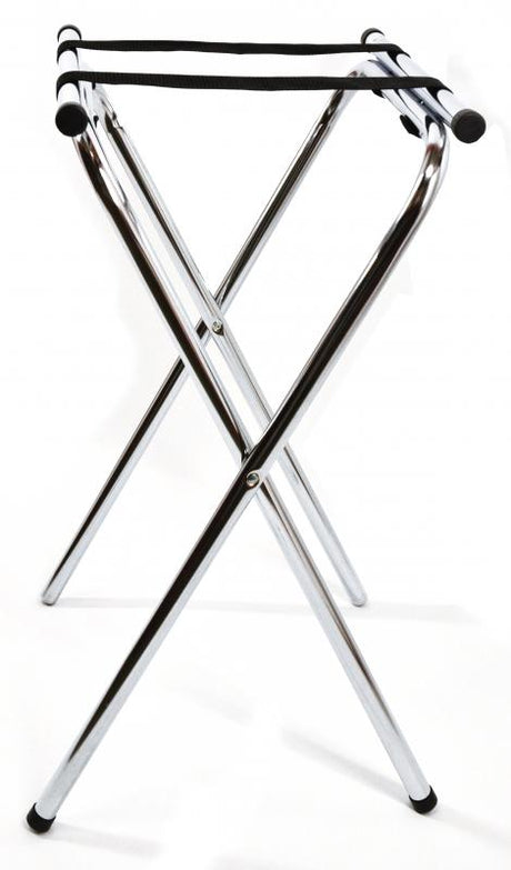 Omcan 39617 - 31" Chrome-Plated Double Bar Folding Tray Stand