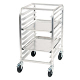 Winco ALRK-10BK - 10-Tier End-Load Sheet Pan Rack with Brakes - 3" Spacing