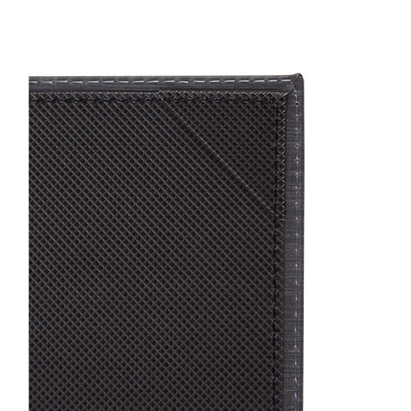 Winco LMS-814BK - Single-View Menu Cover - Black, 8-1/2" x 14"