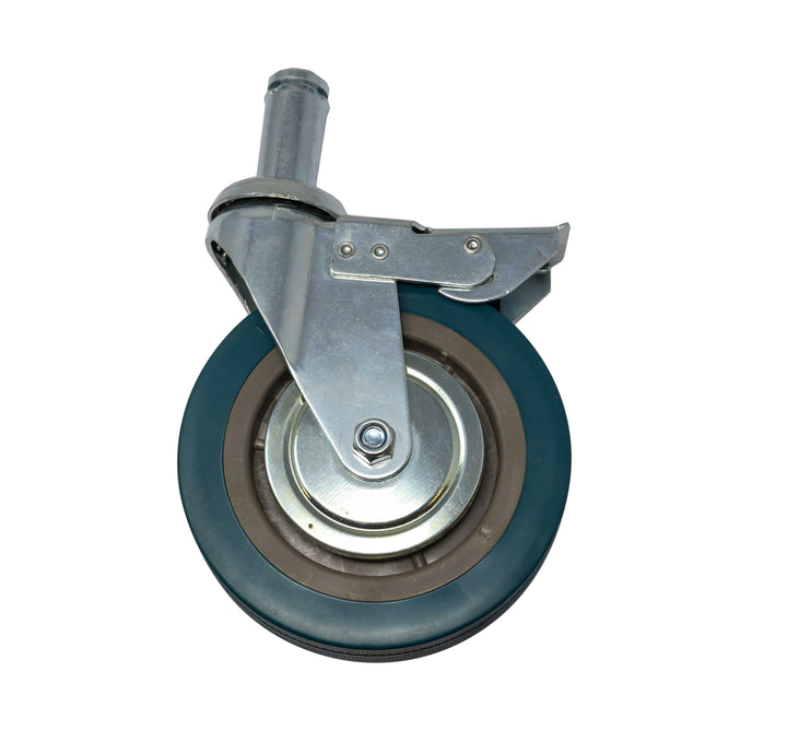 5" Wire Shelf Post Industrial Caster With Brake