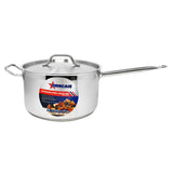 Omcan 80436 - 10 qt Stainless Steel Sauce Pan with Lid and Handle