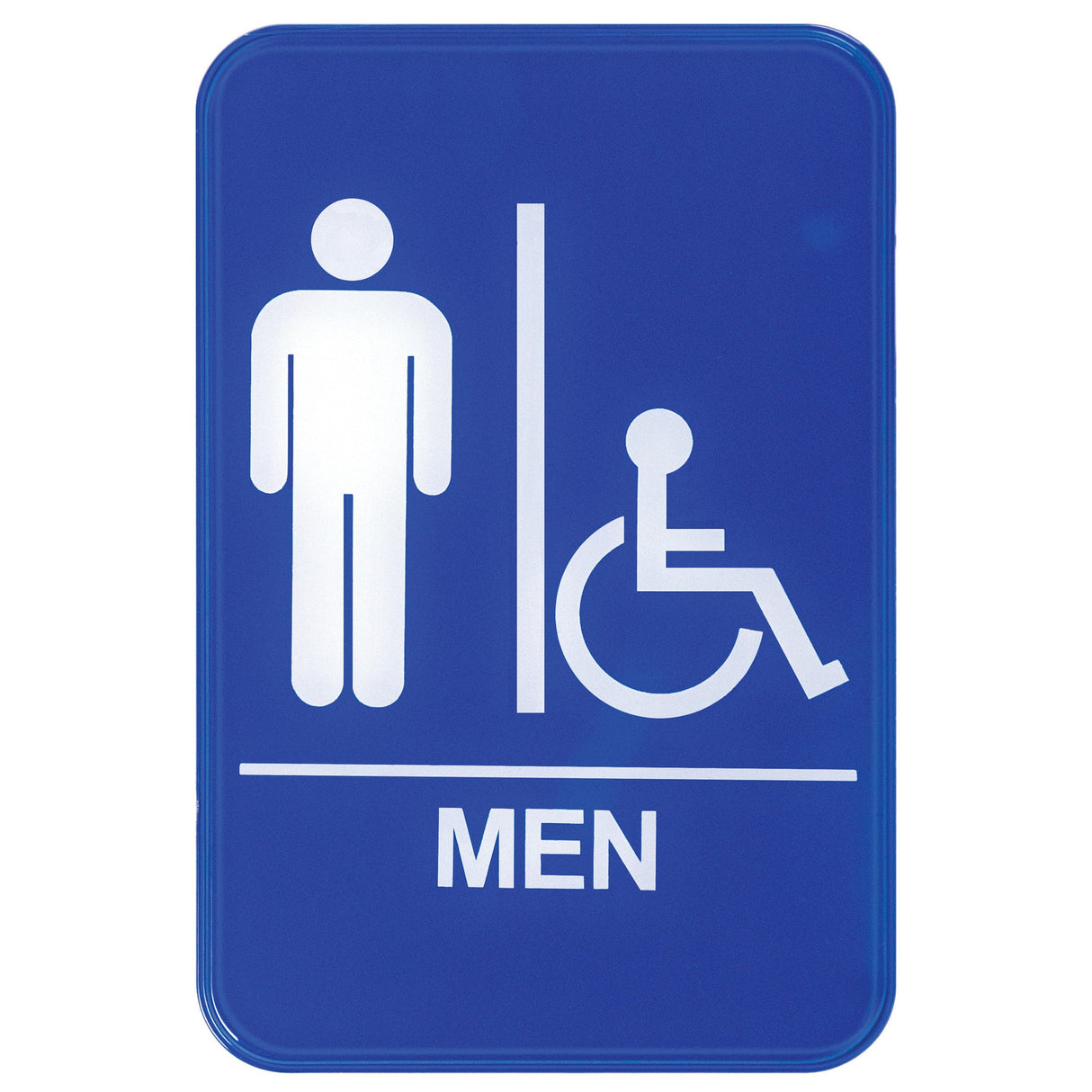 Winco SGN-652B - Information Sign, 6"W x 9"H - Men