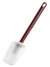 Omcan 80077 - 10" High Temperature Silicone Scraper Spoonula with Red Handle