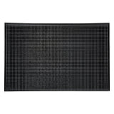 Winco BM-1812K - Bar Service Mat, 18" x 12" - Black