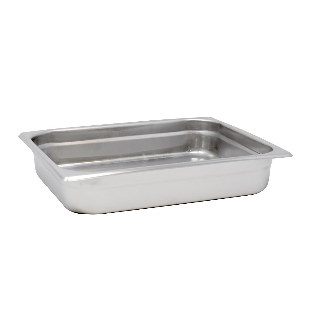 Omcan 80262 - GN 1/2 Half-Size Anti-Jam Stainless Steel Steam Table Pan - 2.5″ Deep