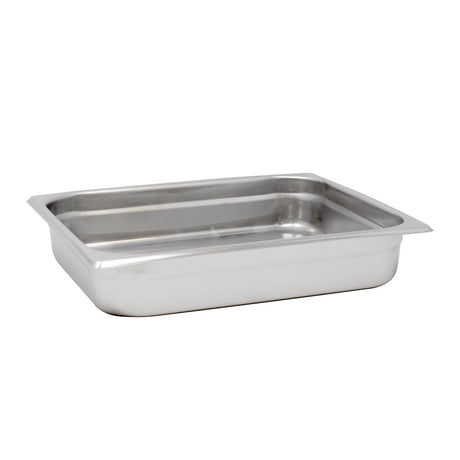 Omcan 80262 - GN 1/2 Half-Size Anti-Jam Stainless Steel Steam Table Pan - 2.5″ Deep