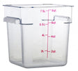 Omcan 80169 - 8 qt Polycarbonate Clear Square Food Storage Container