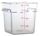Omcan 80169 - 8 qt Polycarbonate Clear Square Food Storage Container