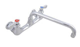 BK Resources BKF-W-8-G 8" O.C. Optiflow Splash Mount Faucet With 8" Swing Spout