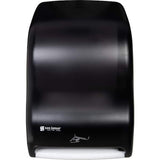 San Jamar T1400REBK Classic Smart System with iQ Sensor ecoLogic Black Roll Towel Dispenser