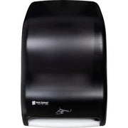 San Jamar T1400REBK Classic Smart System with iQ Sensor ecoLogic Black Roll Towel Dispenser