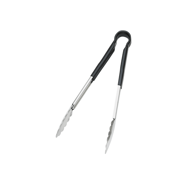 Browne 5511BK Black Colour-Coded Tongs, 9 in, Stainless Steel - product image