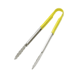 Browne 5512YL Yellow Colour-Coded Tongs, 12 in, Stainless Steel - product image