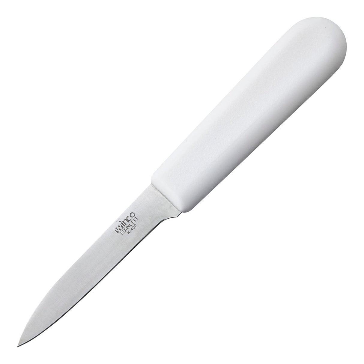 Winco K-40P - Paring Knife, White Polypropylene Handle