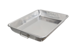 Omcan 18" x 26" x 3-1/2" 12-Gauge (2.0 mm) Heavy-duty Aluminum Baking/Roasting Pan with Handles 81209