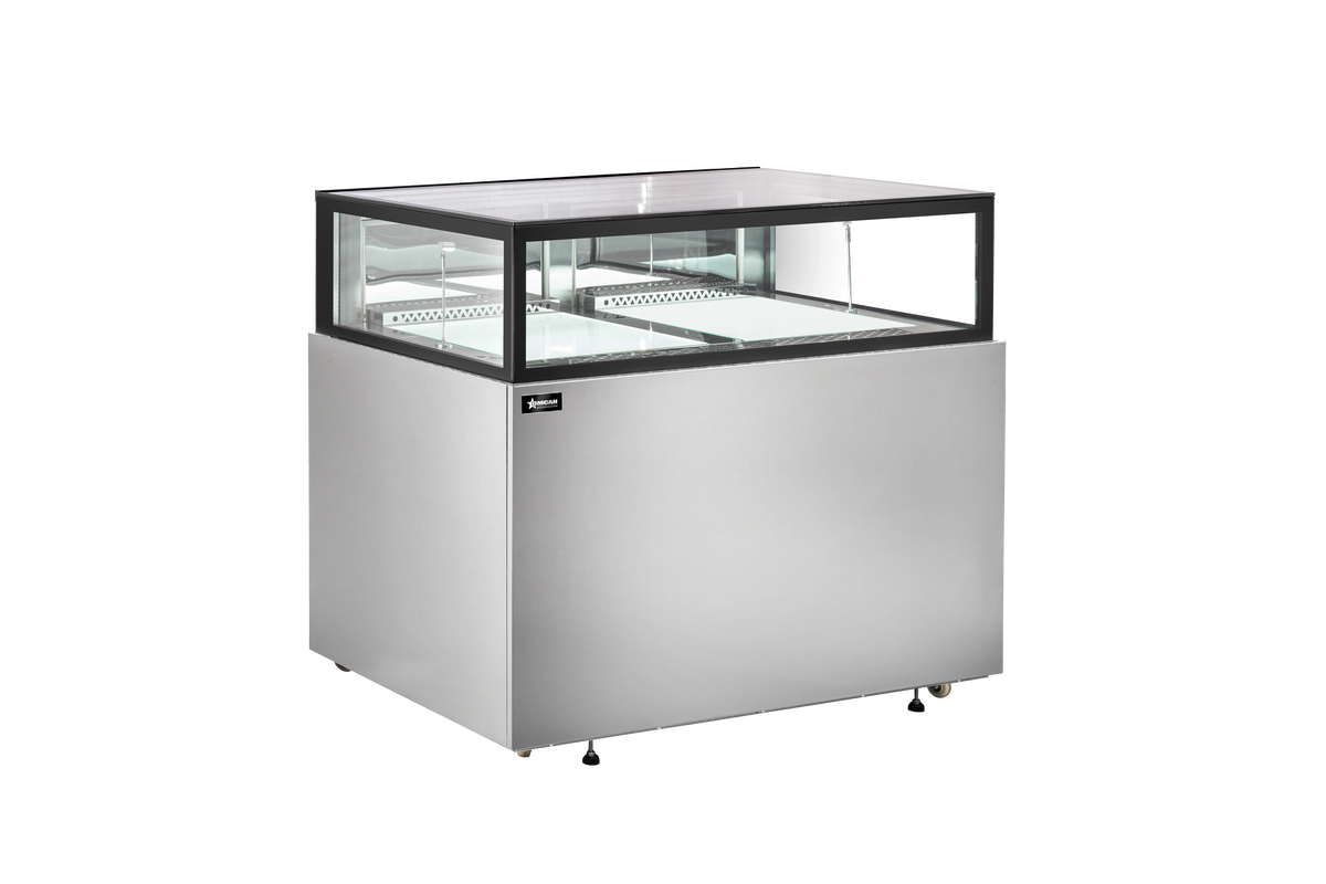 Omcan 48” Stainless Steel Flat Top Refrigerated Showcase 48562