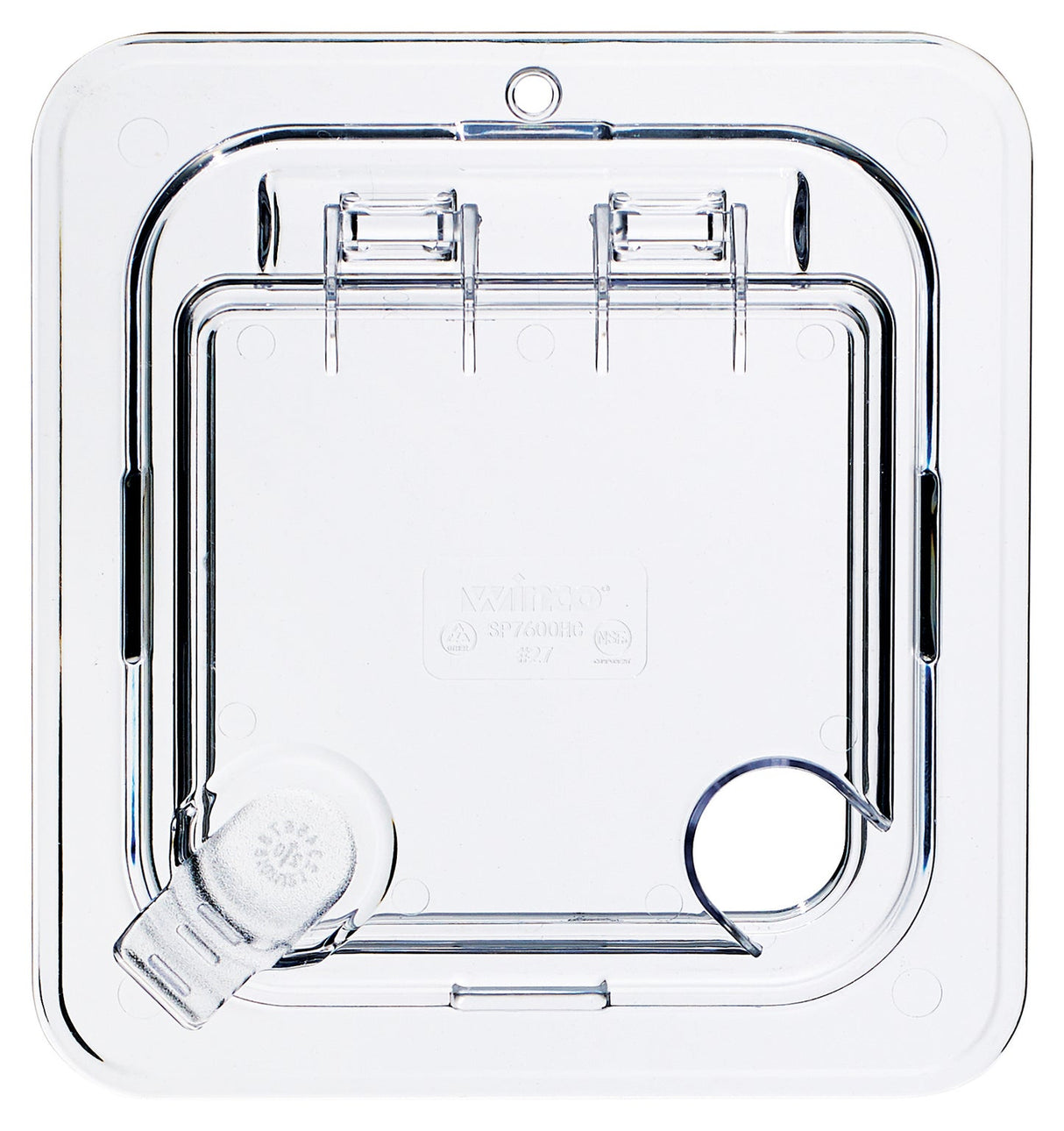 Winco SP7600H - Polycarbonate Food Pan Cover, Hinged - Sixth (1/6)