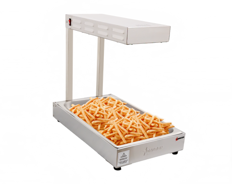 Omcan 23574 - 13″ Countertop Fry Dump Station with Overhead Heat Strip - 850W, 110V
