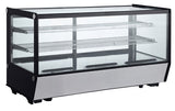 Omcan 48″ Square Glass Countertop Refrigerated Showcase 202 Liter (7.13 cu.ft.)
