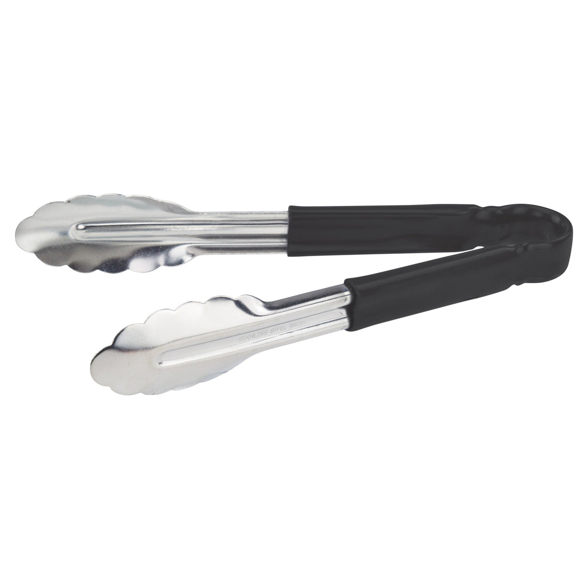 Winco UT-9HP-K - Heavy-Duty Utility Tongs with Plastic Handle - 9", Black