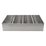 Winco SCB-4 - Stainless Steel Cutlery Bin