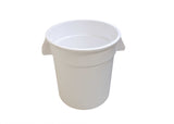Omcan 10-Gallon Polyethylene White Food Storage Container