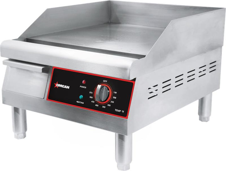 Omcan 16" Countertop Stainless Steel Electric Griddle