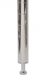Omcan 64-inch Chrome Post with Leveler