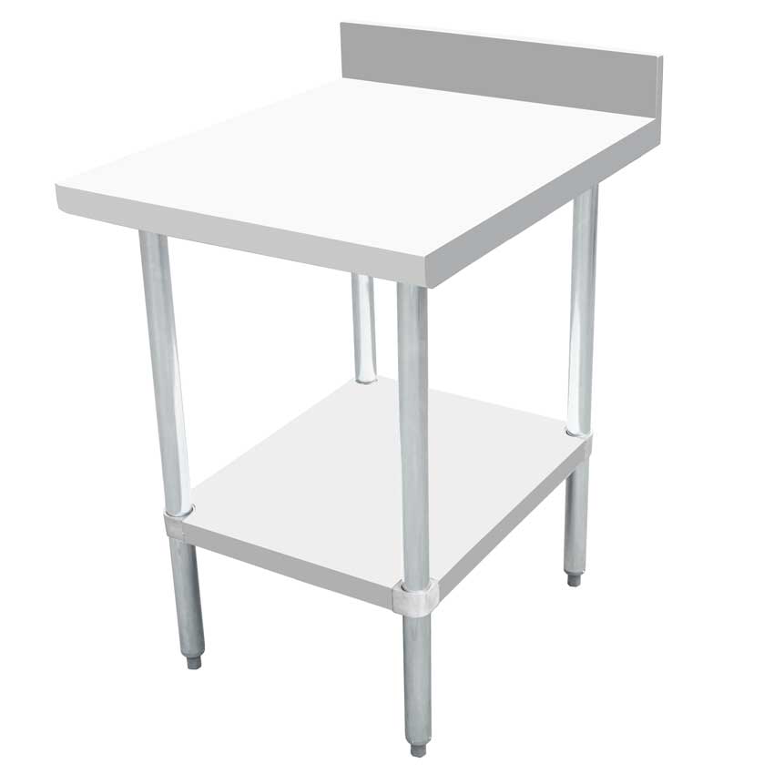 Omcan 46516 - 30" x 24" Equipment Filler Table with 4" Backsplash