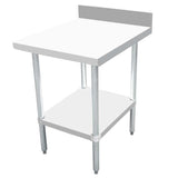 Omcan 46516 - 30" x 24" Equipment Filler Table with 4" Backsplash