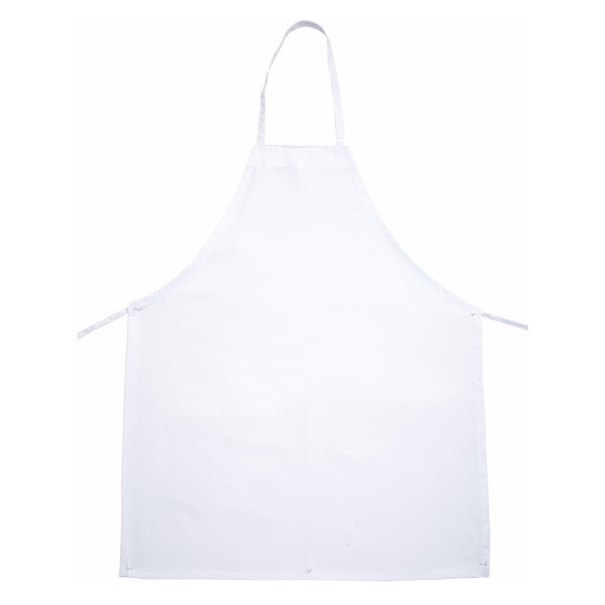 Winco BA-3226WH - Full-Length Bib Apron - White