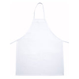 Winco BA-3226WH - Full-Length Bib Apron - White