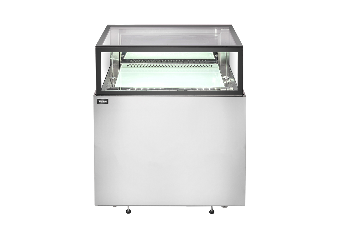 Omcan 36” Stainless Steel Flat Top Refrigerated Showcase 48561