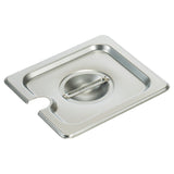 American Chef SPL-6SLOT Steam Table Pan Cover â€“ 1/6 Size, Slotted, 18/8 Stainless Steel, NSF
