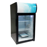 Omcan 17″ Countertop Display Refrigerator with 52 Liter (1.84 cu.ft.) Capacity, Black