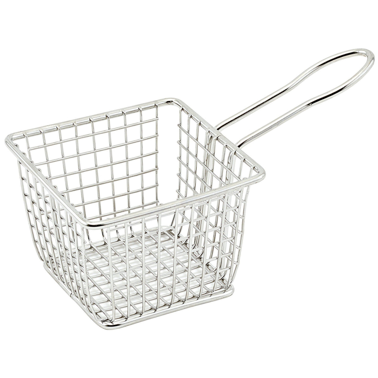 Winco FBM-443S - Mini Serving Basket - Square, 4"L x 4"W x 3"H