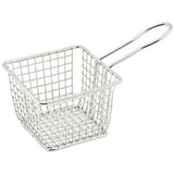 Winco FBM-443S - Mini Serving Basket - Square, 4"L x 4"W x 3"H