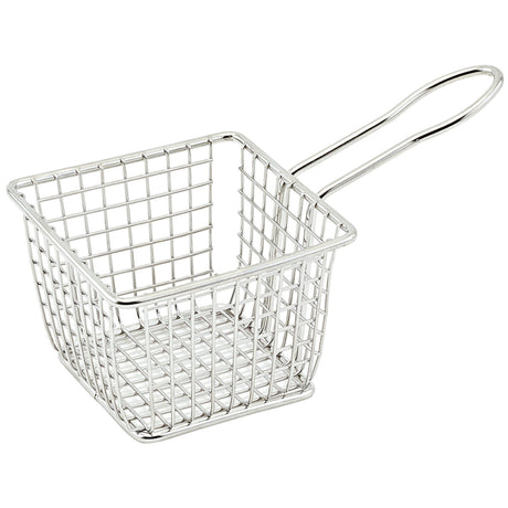 Winco FBM-443S - Mini Serving Basket - Square, 4"L x 4"W x 3"H