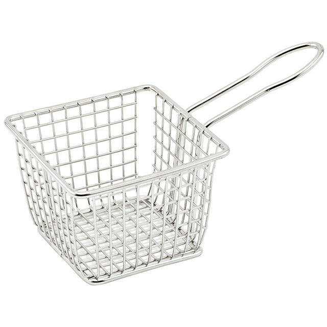 Winco FBM-443S - Mini Serving Basket - Square, 4"L x 4"W x 3"H