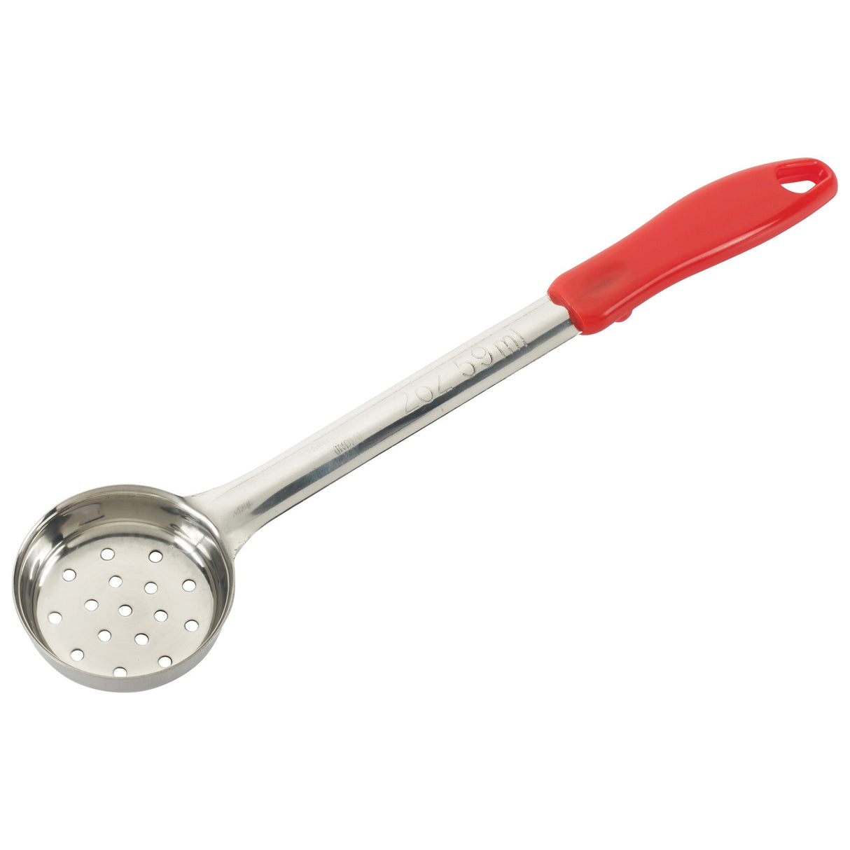 Winco FPP-2 - 2oz Perf Food Portioner, One-piece, Red, S/S