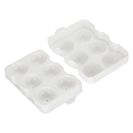 Winco ICCP-6W - Round Ice Cube Tray, 6 Compartments