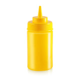 Omcan 48105 - 12 oz Condiment Squeeze Bottle, 6 pcs/Pack, BPA Free - Yellow