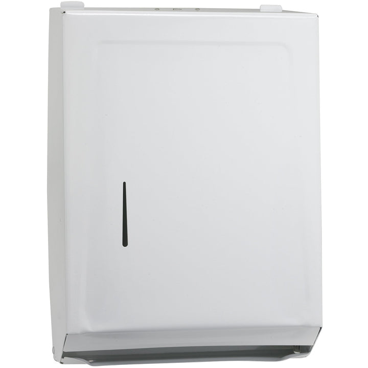 Winco TD-600 - Multi-Fold Paper Towel Metal Dispenser - White