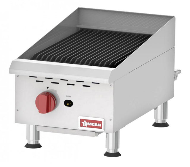 Omcan 43736 - Elite 15″ Countertop Radiant Gas Charbroiler 1 Burner, 40,000 BTU