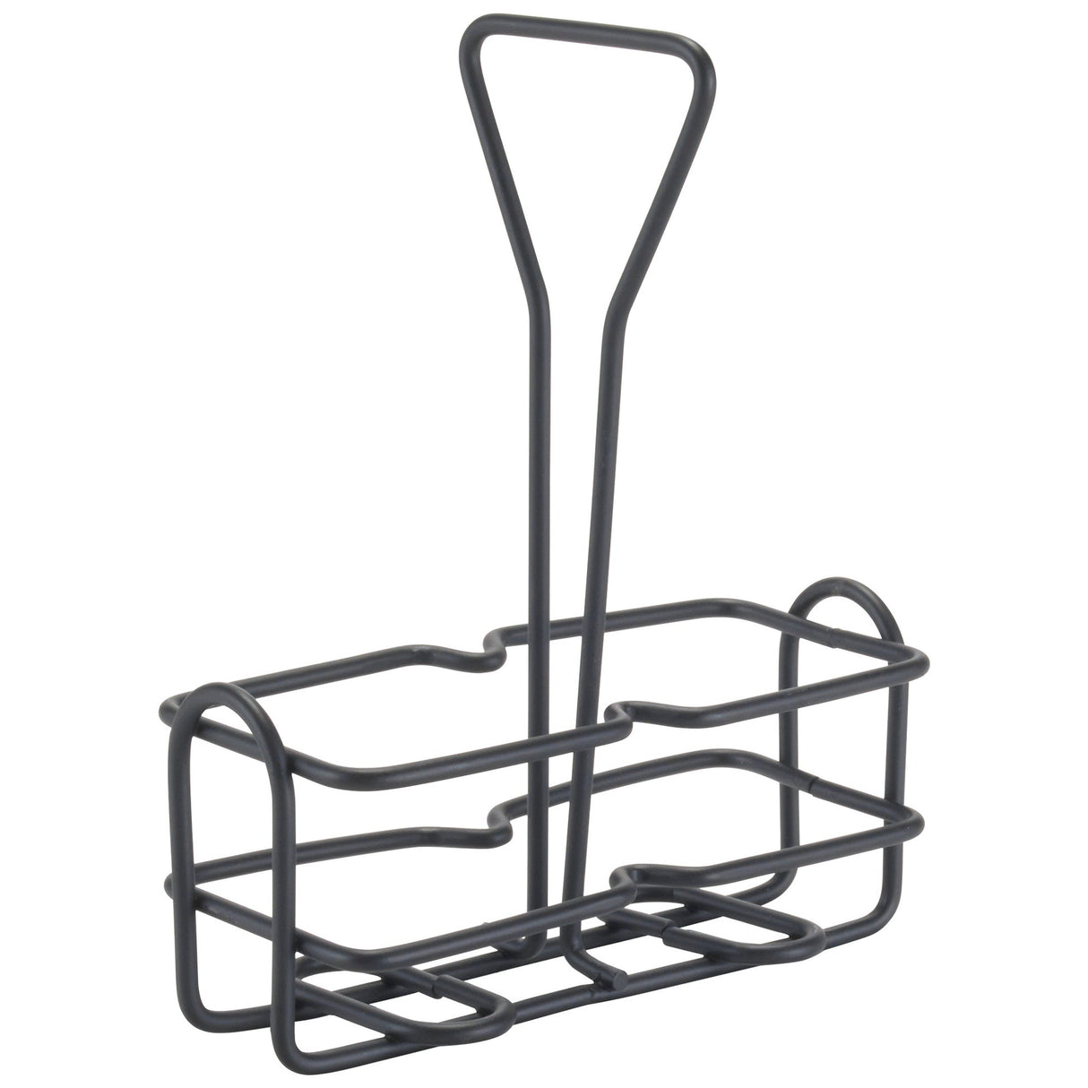 Winco WH-3K - Black Cruet Rack for 6 oz Oil/Vinegar Bottles