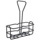 Winco WH-3K - Black Cruet Rack for 6 oz Oil/Vinegar Bottles