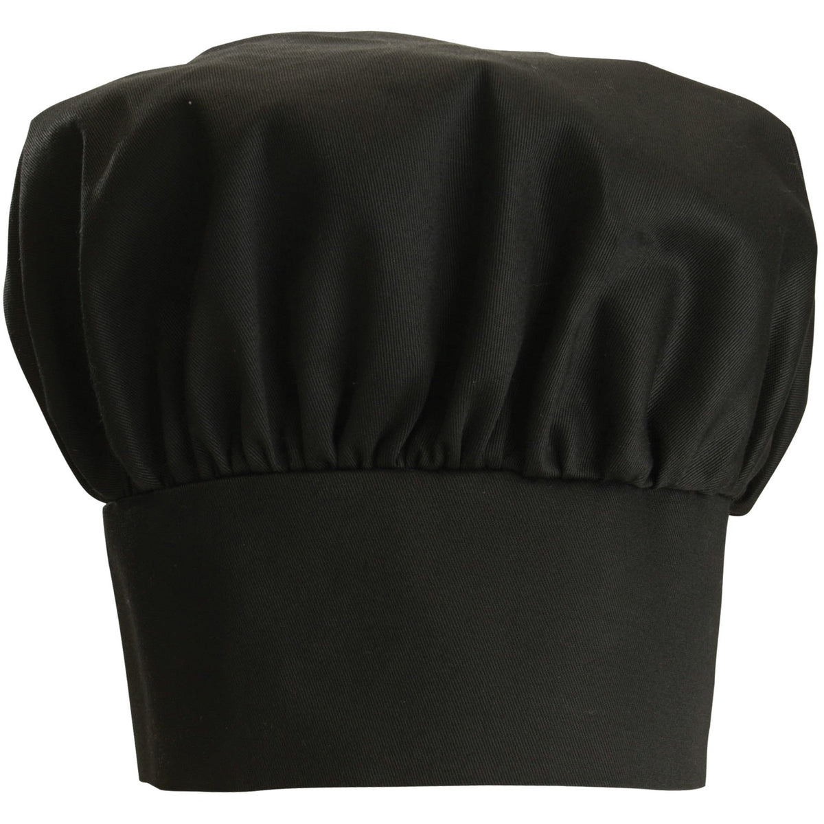 Winco CH-13BK - Chef Hat, Velcro Closure - Black