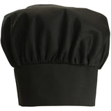 Winco CH-13BK - Chef Hat, Velcro Closure - Black