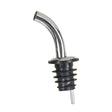 Winco PPM-4G - Metal Pourers, Gooseneck Spout, Black Plastic Stopper