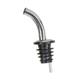 Winco PPM-4G - Metal Pourers, Gooseneck Spout, Black Plastic Stopper